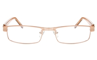 P8496 Stainless Steel/ZYL Mens&Womens Semi-rimless Square Optical Glasses