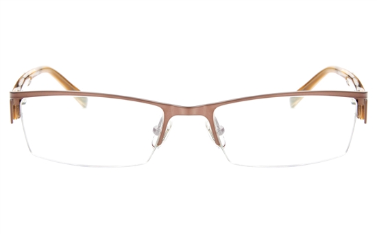 T2008 Stainless Steel/ZYL Mens&Womens Semi-rimless Square Optical Glasses T2008 Stainless Steel/ZYL Mens&Womens Semi-rimless Square Optical Glasses