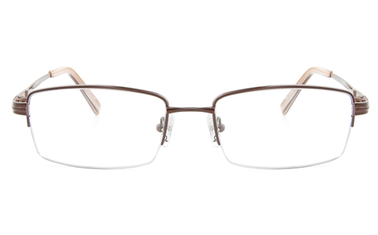 Vista First Titanium Memory Mens Semi-rimless Square ...