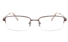 Vista First 2113 Titanium Memory Mens Semi-rimless Square Optical Glasses