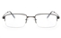 Vista First 2114 Titanium Memory Mens Semi-rimless Square Optical Glasses