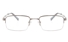 Vista First 2114 Titanium Memory Mens Semi-rimless Square Optical Glasses