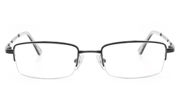 Vista First 2120 Titanium Memory Mens Womens Semi-rimless Square Optical Glasses for Fashion,Classic,Nose Pads Bifocals