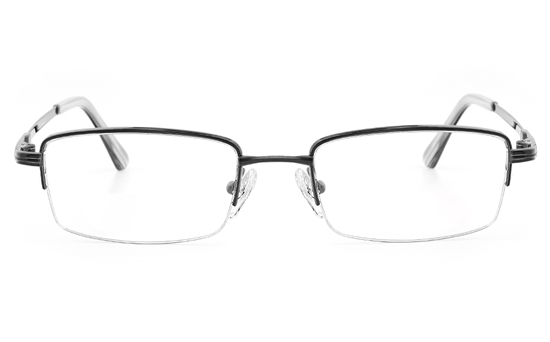 Vista First 2120 Titanium Memory Mens&Womens Semi-rimless Square Optical Glasses