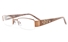 ZB017 Stainless Steel Womens Semi-rimless Square Optical Glasses ProductViewEntity