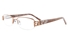 ZB018 Stainless Steel Womens Semi-rimless Square Optical Glasses ProductViewEntity
