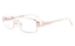 Vista First 1121 Stainless Steel/ZYL Womens Full Rim Optical Glasses - Square Frame ProductViewEntity