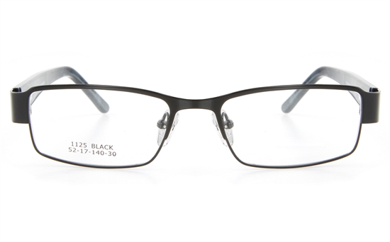 Vista First 1125 Stainless Steel/ZYL  Mens Full Rim Optical Glasses - Square Frame