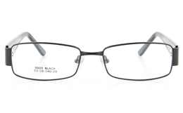 Vista First 8809 Stainless Steel/ZYL  Mens Full Rim Optical Glasses - Square Frame for Fashion,Classic,Nose Pads Bifocals