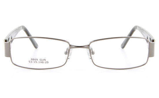 Vista First 8809 Stainless Steel/ZYL  Mens Full Rim Optical Glasses - Square Frame