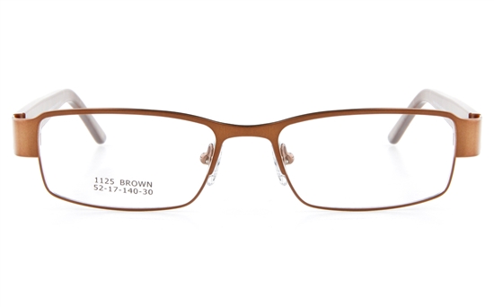 Vista First 1125 Stainless Steel/ZYL Mens Full Rim Optical Glasses - Square Frame Vista First 1125 Stainless Steel/ZYL Mens Full Rim Optical Glasses - Square Frame