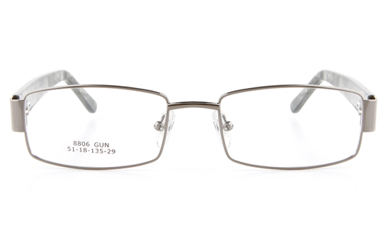 Vista First 8806 Stainless Steel/ZYL Womens Full Rim Optical Glasses - Oval Frame Vista First 8806 Stainless Steel/ZYL Womens Full Rim Optical Glasses - Oval Frame