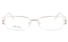Vista First 8807 Stainless Steel/ZYL  Womens Semi-rimless Optical Glasses - Oval Frame