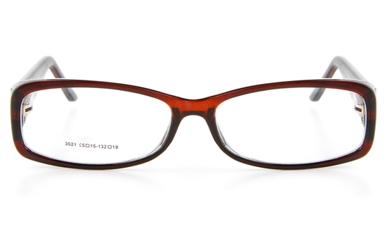 Poesia LO3021 Propionate Male Full Rim Optical Glasses - Square Frame