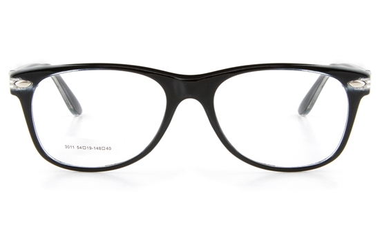 Poesia LO3011 Propionate Mens Full Rim Optical Glasses - Oval Frame