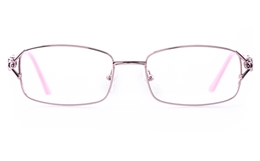 Vista First 1109 Stainless Steel Womens Square Full Rim Optical Glasses for Fashion,Classic Bifocals