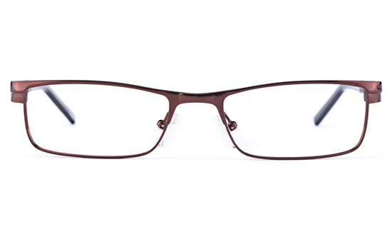 Vista First 1622 Stainless Steel/ZYL  Mens Square Full Rim Optical Glasses