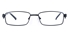 Poesia 6629 Stainless Steel/PC Mens&Womens Rectangle Full Rim Optical Glasses