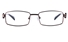 Poesia 6634 Stainless Steel/PC Mens&Womens Rectangle Full Rim Optical Glasses