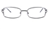 Poesia 6631 Stainless Steel Womens Square Full Rim Optical Glasses