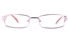 Poesia 6641 Stainless Steel/PC Womens Rectangle Full Rim Optical Glasses