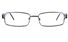 Poesia 6639 Stainless Steel/PC Mens&Womens Rectangle Full Rim Optical Glasses