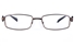 Poesia 6635 Stainless Steel/PC Mens&Womens Rectangle Full Rim Optical Glasses