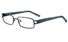 Poesia 6639 Stainless Steel/PC Mens&Womens Rectangle Full Rim Optical Glasses ProductViewEntity