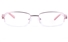 Poesia 6640 Stainless Steel/PC Womens Oval Semi-rimless Optical Glasses