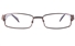 Poesia 6641 Stainless Steel/PC Womens Rectangle Full Rim Optical Glasses