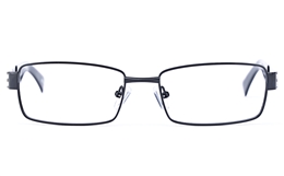 Vista Sport 9101 Stainless Steel Mens Square Full Rim Optical Glasses for Fashion,Classic,Party,Nose Pads Bifocals
