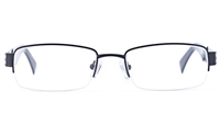Vista Sport 9102 Stainless Steel Mens Square Semi-rimless Optical Glasses