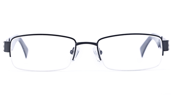Vista Sport 9102 Stainless Steel Mens Square Semi-rimless Optical Glasses