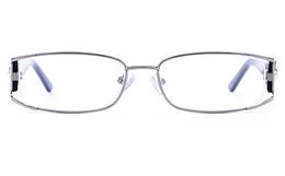 Vista First 8811 Stainless Steel/ZYL  Womens Oval Full Rim Optical Glasses