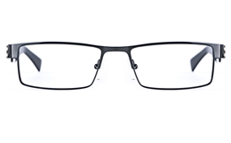 Vista First 1627 Stainless Steel Mens Square Full Rim Optical Glasses