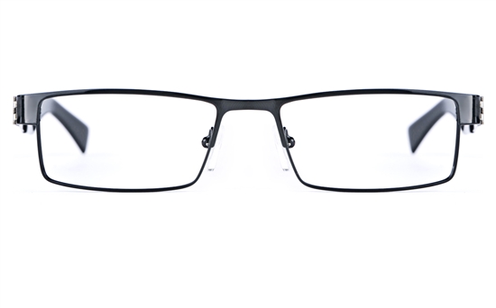 Vista First 1627 Stainless Steel Mens Square Full Rim Optical Glasses