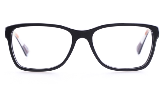 Coach HC6013 Acetate Mens Womens Square Full Rim Optical Glasses Black Multicolor