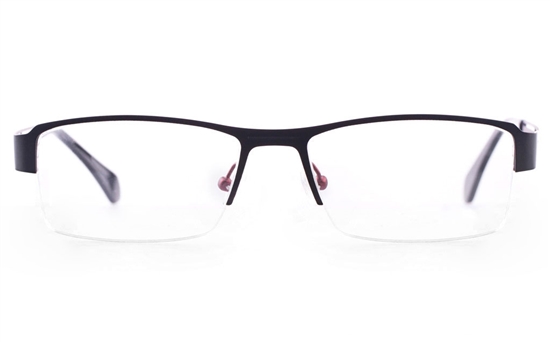 Vista First U3305 Stainless steel Mens Rectangle Semi-rimless Optical Glasses