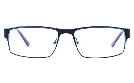 Vista First U1122 Stainless steel Mens Rectangle Full Rim Optical Glasses