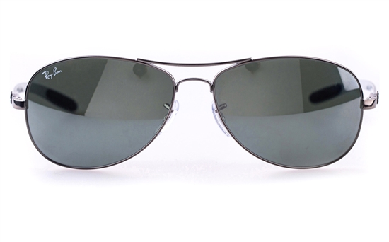 Ray-Ban RB8301 Stainless steel Mens Oval Full Rim Sunglasses