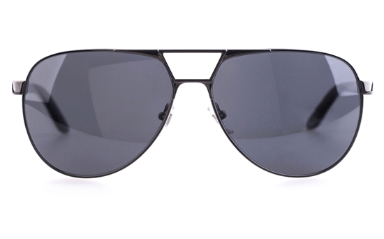 Versace VE2142 Stainless steel/Acetate Mens Oval Full Rim Sunglasses