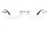 Vista First LT475-3 TITANIUM Mens&Womens Rectangle Rimless Optical Glasses