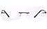 Vista First LT689-1 TITANIUM Mens&Womens Rectangle Rimless Optical Glasses