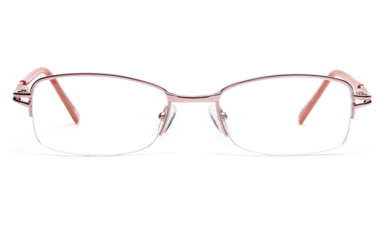 Poesia 6041 Stainless steel Womens Semi-rimless Optical Glasses