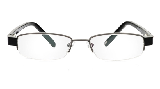 Vista First 1069 Stainless Steel/ZYL Half Rim Mens Optical Glasses