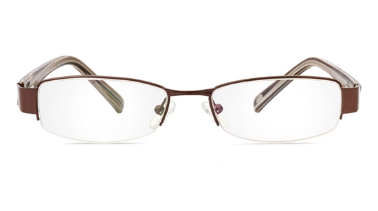 Vista First 1078 Stainless Steel/ZYL Half Rim Mens Optical Glasses