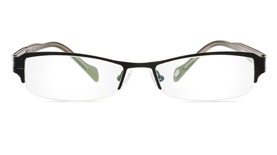 Vista First 1054 Stainless Steel/ZYL Half Rim Mens Optical Glasses