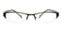 Vista First 1054 Stainless Steel/ZYL Half Rim Mens Optical Glasses