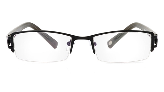 Vista First 1067 Stainless Steel/ZYL Half Rim Mens Optical Glasses
