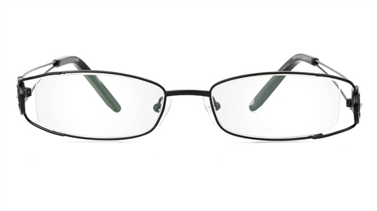 Vista First 1070 Stainless Steel/ZYL Half Rim Womens Optical Glasses